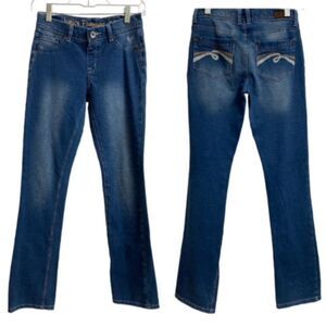 Justice Premium Jeans Low Rise Boot Cut Knit Jeggings Size 14 Junior Stretchy